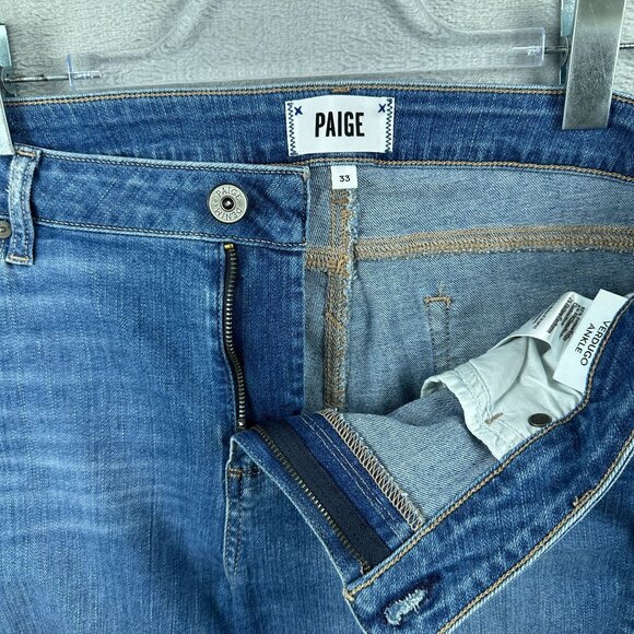 Paige Skinny Jeans Womens Size 33 Verdugo Ankle Distressed Medium Wash Blue - Picture 5 of 12